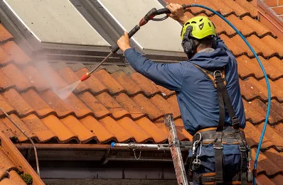 Démoussage et hydrofuge de toiture à Cambremer